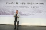 安徽美协主席张松在胡江作品合肥展-开幕式上致词